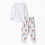 Пижама для девочки, цвет белый/пчёлка, рост 122 см