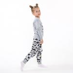 Пижама для девочки, цвет серый, рост 122 см