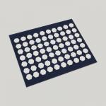 Ипликатор-коврик, основа спанбонд, 70 модулей, 32 * 26 см, цвет тёмно- синий/белый