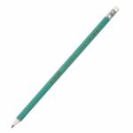 Набор ч/г карандашей, Alingar HB, пластиковый, эластичный, с ластиком, шестигранный, заточенный, цвет корпуса зеленый, в упак. 12 шт.