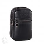 Рюкзак мужской кожаный 22-6158FH black Heanbag