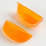 Фигурка для поделок и декора «Дольки апельсин, лимон», набор 4 шт., размер 1 шт. — 5 * 2,3 * 3 см