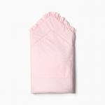 Конверт-одеяло с меховой вставкой, цвет розовый, размер 100х100 см