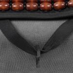 Накидка-массажёр на сиденье, 126*43 см, с поясничной опорой, коричневый