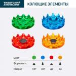 массажер медицинский тибетский аппликатор магнитный на мягкой подложке 17х28 см/желтый