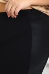 Женские брюки 24660 Черный кожа