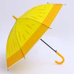 Детский зонт п/авт «Фруктовый принт Ананас» d = 84 см, R = 42 см, 8 спиц, 68 * 10 * 8 см