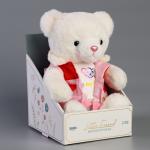 Мягкая игрушка "Little Friend", мишка в розовой курточке