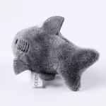 Мягкая игрушка «Акула» на брелоке, 10 см, цвет серый