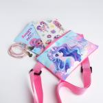 Набор для девочки "Волшебный единорог": сумка, наклейка, анкета, браслет