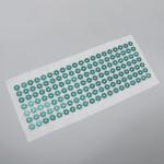 Ипликатор - коврик, основа спанбонд, 140 модулей, 28 * 64 см, цвет белый/зелёный
