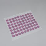 Ипликатор-коврик, основа ПВХ, 70 модулей, 32 * 26 см, цвет прозрачный/фиолетовый