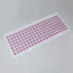 Ипликатор-коврик, основа ПВХ, 140 модулей, 28 * 64 см, цвет прозрачный/фиолетовый