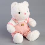 Мягкая игрушка "Little Friend", медведь в розовом комбинезоне