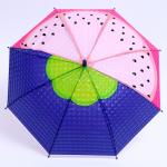 Детский зонт п/авт «Фруктовый принт» d = 84 см, R = 42 см, 8 спиц, 68 * 10 * 8 см