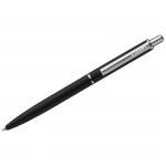 Ручка шариковая Luxor Cosmic синяя, 1,0мм, корпус черный/хром, кнопочный механизм, 8146