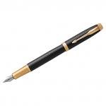 Ручка перьевая Parker IM Premium Black/Gold GT синяя, 0,8мм, подарочная упаковка, 1931646
