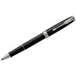 Ручка-роллер Parker Sonnet Black Lacque СT черная, 0,8мм, подарочная упаковка, 1931501