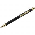 Ручка шариковая Luxor Nova синяя, 1,0мм, корпус черный/золото, кнопочный механизм, 8236