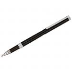 Ручка-роллер Delucci Classico черная, 0,6мм, цвет корпуса - черный/хром, подарочная упаковка, CPs_62029