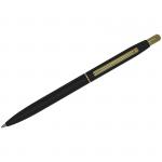 Ручка шариковая Luxor Sterling синяя, 1,0мм, корпус черный/золото, кнопочный механизм, 1116