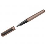 Ручка-роллер Faber-Castell Hexo черная, 0,7мм, шестигран., бронзовый корпус, инд. карт. упаковка, 140585