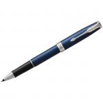 Ручка-роллер Parker Sonnet Subtle Blue СT, черная, 0,8мм, подарочная упаковка, 1931535