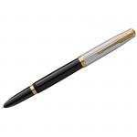 Ручка перьевая Parker 51 Black GT темно-синяя, 0,8мм, подарочная упаковка, 2169061