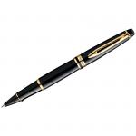 Ручка-роллер Waterman Expert Black Lacquer GT черная, 0,8мм, подарочная упаковка, S0951680