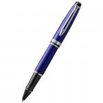 Ручка-роллер Waterman Expert Blue Palladium черная, 0,8мм, подарочная упаковка, 2093458
