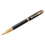 Ручка-роллер Parker IM Premium Black/Gold GT черная, 0,8мм, подарочная упаковка, 1931660