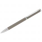 Ручка шариковая Delucci Stella синяя 1,0мм, корпус оружейный металл/серебро, кристал, подарочная упаковка, CPs_11413