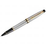 Ручка-роллер Waterman Expert Stainless Steel GT черная, 0,8мм, подарочная упаковка, S0951980