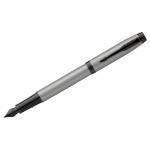Ручка перьевая Parker IM Achromatic Grey синяя, 0,8мм, подарочная упаковка, 2127619