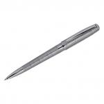 Ручка шариковая Delucci Vetro синяя, 1,0мм, корпус матовое серебро, поворотн., подарочная упаковка, CPs_11419