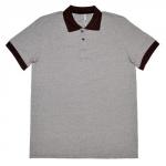 *Рубашка-поло с Fayz-M, (рубчик, коричневый), (арт. FZ036-03)