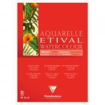 Альбом для акварели, 10л., А4, на склейке Clairefontaine Etival, 300г/м2, классическое зерно, 96391C