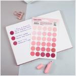 Наклейки бумажные MESHU Trecker dots pink, 12*18см, 30 наклеек, европодвес, MS_41675