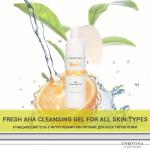 CHR022, Fresh AHA Cleansing Gel for all skin types - Очищающий гель с фруктовыми кислотами для всех типов кожи, 300 мл, CHRISTINA