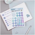 Наклейки бумажные MESHU Beauty planner blue, 12*18см, 47 наклеек, европодвес, MS_41679