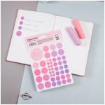 Наклейки бумажные MESHU Beauty planner pink, 12*18см, 47 наклеек, европодвес, MS_41677