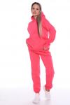 Женский костюм с брюками 32070 Розовый неон