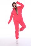 Женский костюм с брюками 32070 Розовый неон