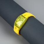 Светодиодный браслет жёлтый, батарейки CR2016х2, свечение жёлтое