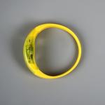 Светодиодный браслет жёлтый, батарейки CR2016х2, свечение жёлтое