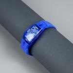 Светодиодный браслет синий, батарейки CR2016х2, свечение синее