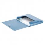 Папка на резинке А4, 800 мкм, Calligrata TOP "Mistral", корешок 40 мм, до 300 листов, синий металлик