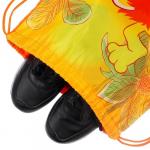 Мешок для обуви 420 х 350 мм, Союзмультфильм Львенок и Черепаха (мягкий полиэстер, плотность 210D)