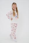 Пижама детская из футера Кисонька бордо