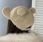 Меховая кепка с ушами D219